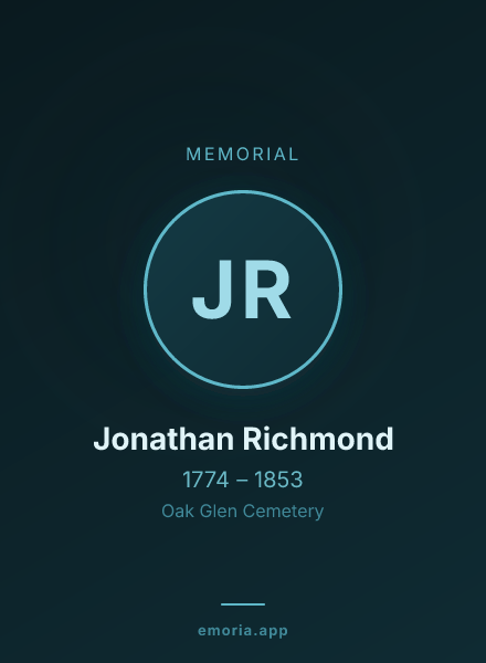 Memorial portrait of Jonathan Richmond