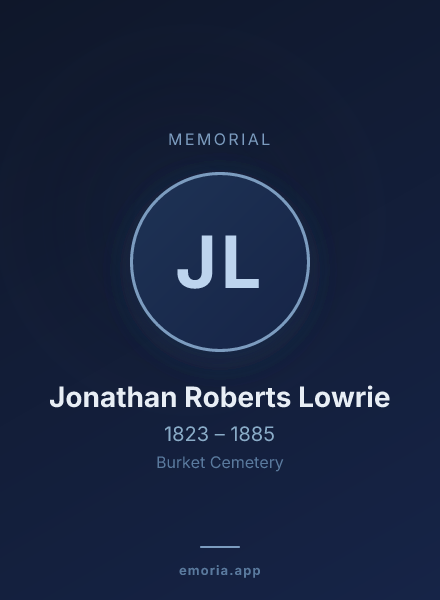 Memorial portrait of Jonathan Roberts Lowrie