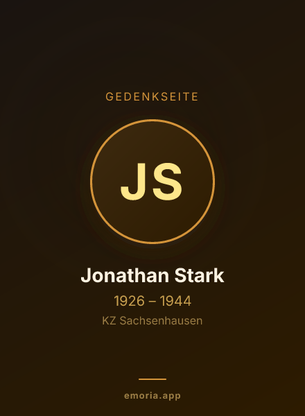 Gedenkportrait von Jonathan Stark
