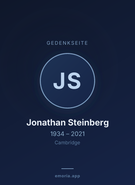 Gedenkportrait von Jonathan Steinberg