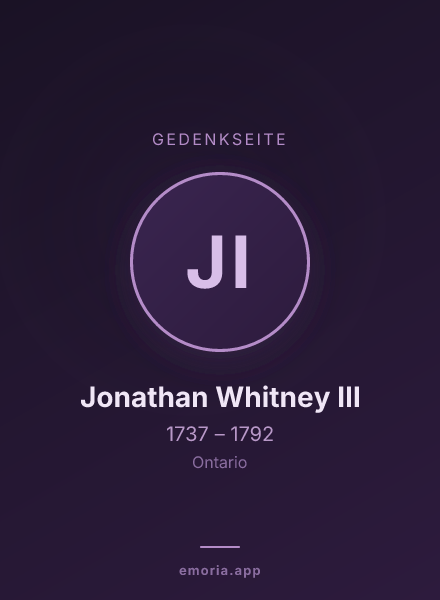 Gedenkportrait von Jonathan Whitney III
