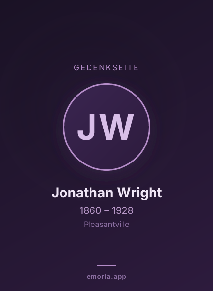 Gedenkportrait von Jonathan Wright