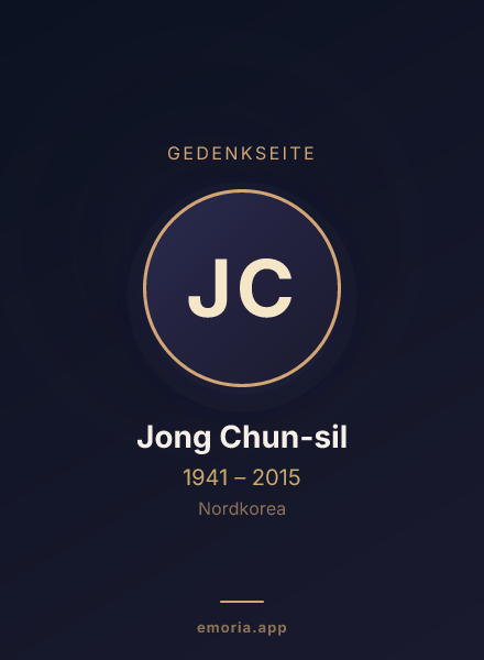 Gedenkportrait von Jong Chun-sil