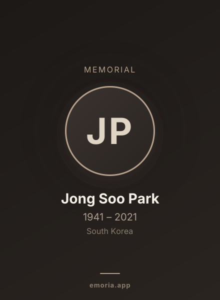 Memorial portrait of Jong Soo Park