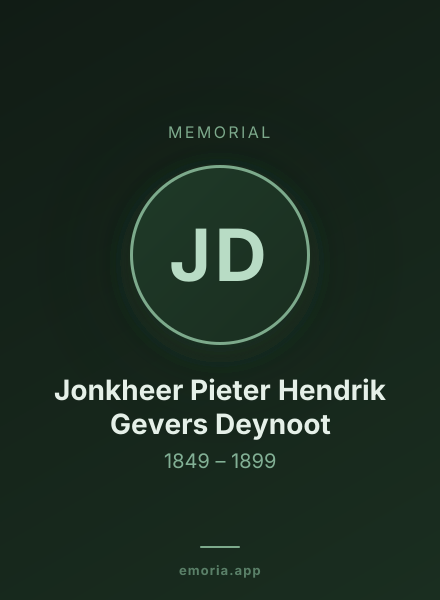 Memorial portrait of Jonkheer Pieter Hendrik Gevers Deynoot