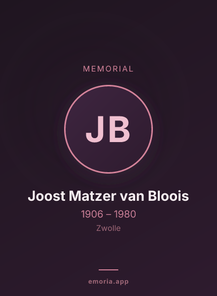 Memorial portrait of Joost Matzer van Bloois
