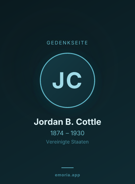 Gedenkportrait von Jordan B. Cottle