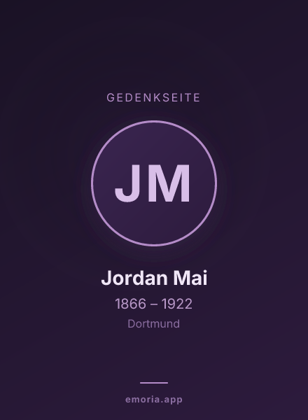 Gedenkportrait von Jordan Mai