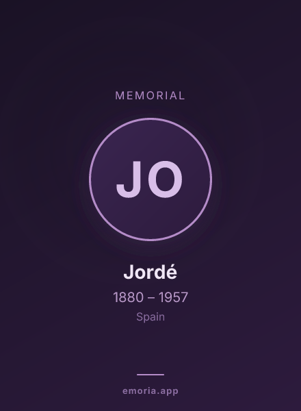 Memorial portrait of Jordé