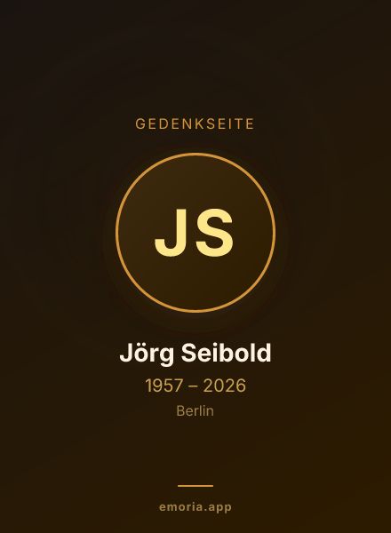 Gedenkportrait von Jörg Seibold