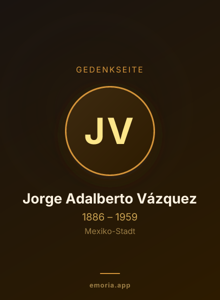 Gedenkportrait von Jorge Adalberto Vázquez
