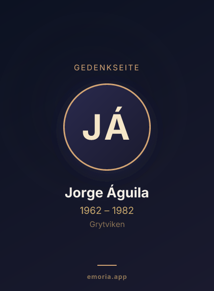 Gedenkportrait von Jorge Águila