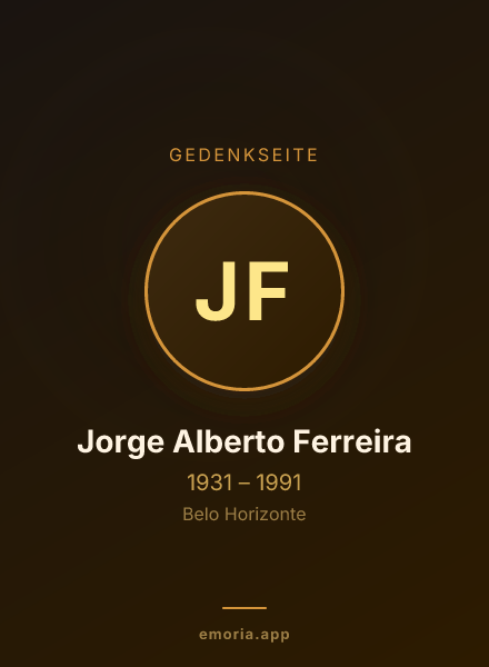 Gedenkportrait von Jorge Alberto Ferreira