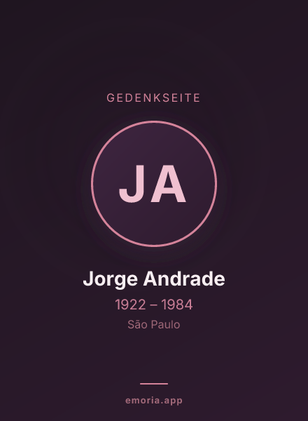 Gedenkportrait von Jorge Andrade