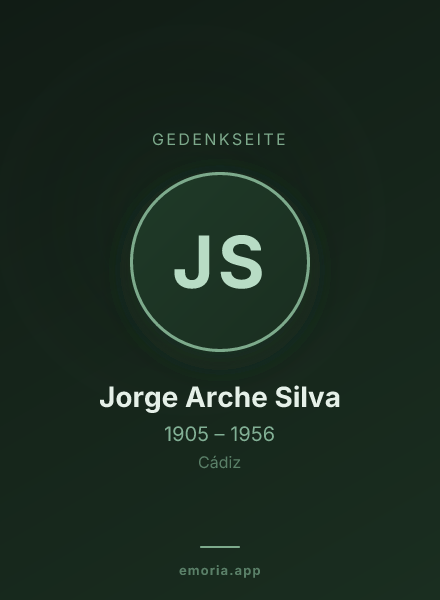 Gedenkportrait von Jorge Arche Silva