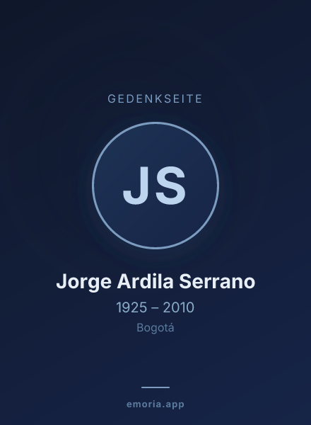 Gedenkportrait von Jorge Ardila Serrano