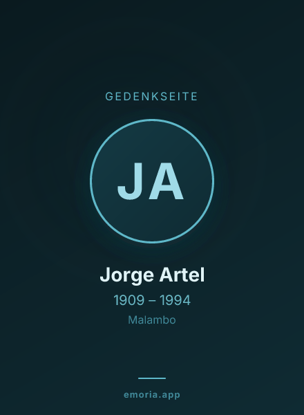 Gedenkportrait von Jorge Artel