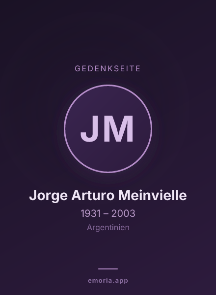 Gedenkportrait von Jorge Arturo Meinvielle