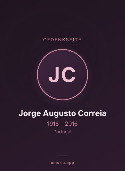 Gedenkportrait von Jorge Augusto Correia