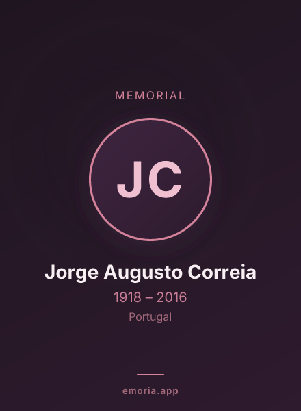 Memorial portrait of Jorge Augusto Correia