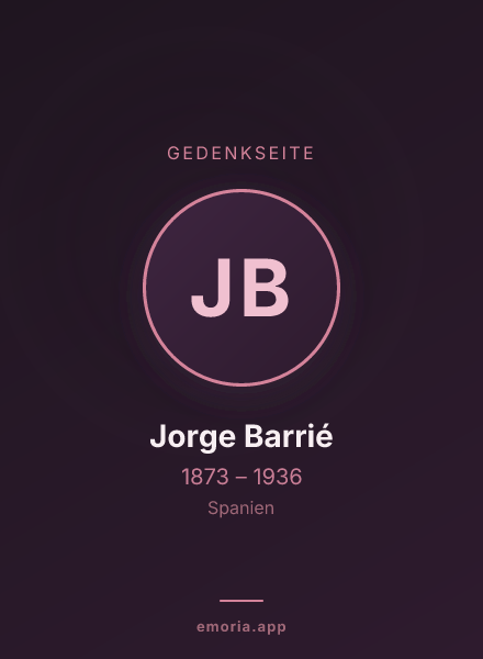 Gedenkportrait von Jorge Barrié