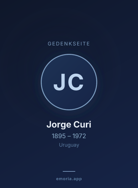Gedenkportrait von Jorge Curi