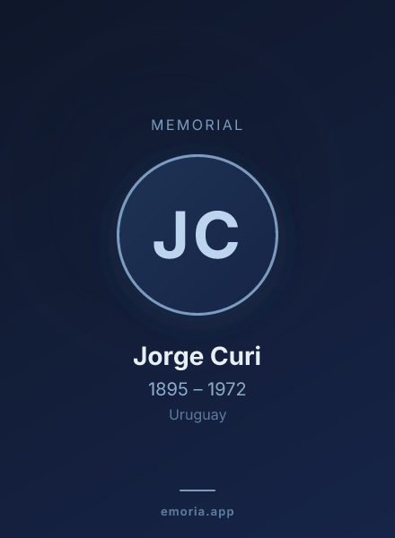 Memorial portrait of Jorge Curi