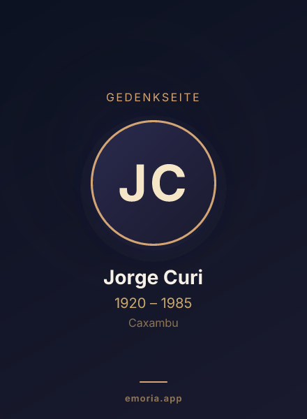 Gedenkportrait von Jorge Curi
