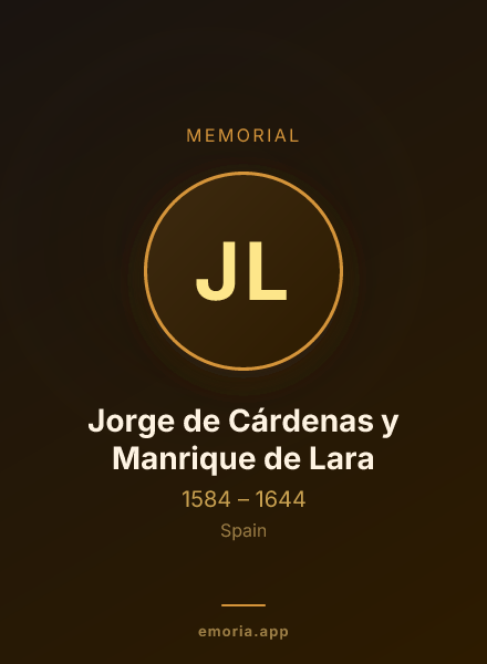 Memorial portrait of Jorge de Cárdenas y Manrique de Lara