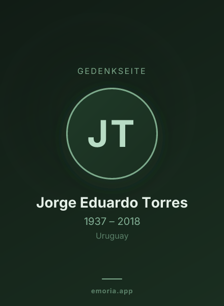 Gedenkportrait von Jorge Eduardo Torres
