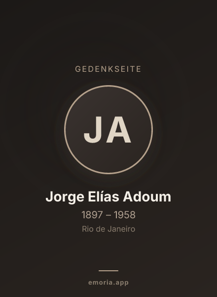 Gedenkportrait von Jorge Elías Adoum