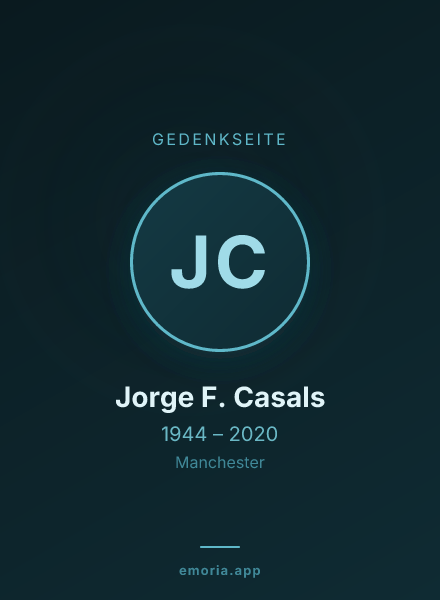 Gedenkportrait von Jorge F. Casals