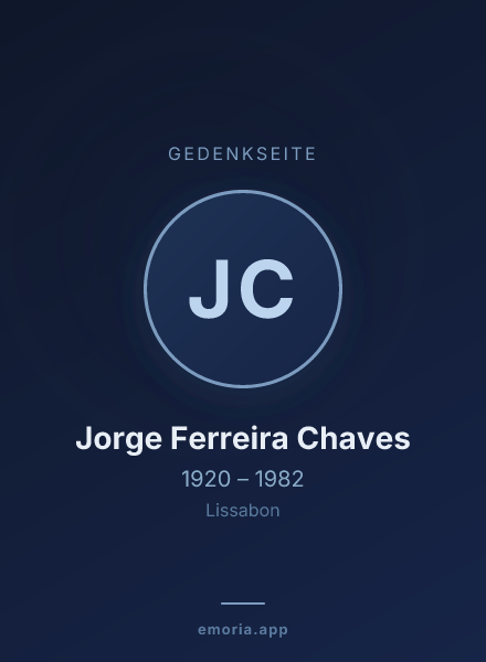 Gedenkportrait von Jorge Ferreira Chaves