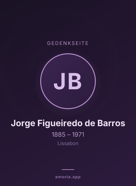 Gedenkportrait von Jorge Figueiredo de Barros