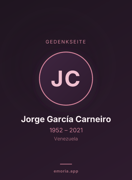 Gedenkportrait von Jorge García Carneiro