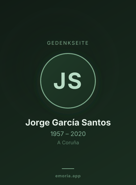 Gedenkportrait von Jorge García Santos