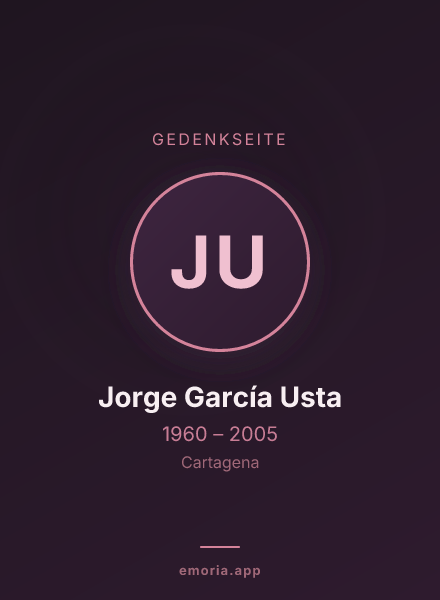 Gedenkportrait von Jorge García Usta