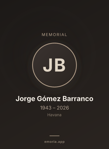 Memorial portrait of Jorge Gómez Barranco