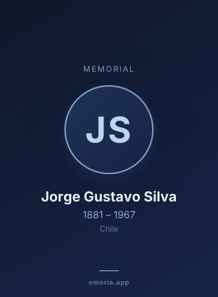 Memorial portrait of Jorge Gustavo Silva