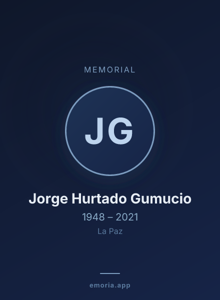 Memorial portrait of Jorge Hurtado Gumucio
