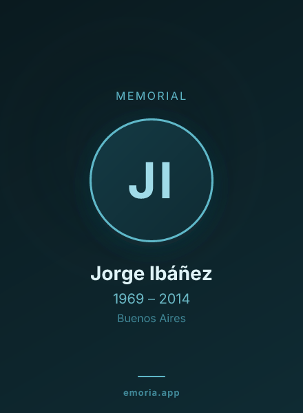 Memorial portrait of Jorge Ibáñez