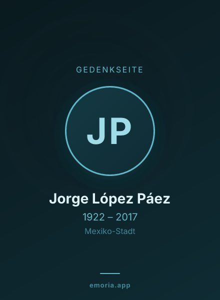 Gedenkportrait von Jorge López Páez