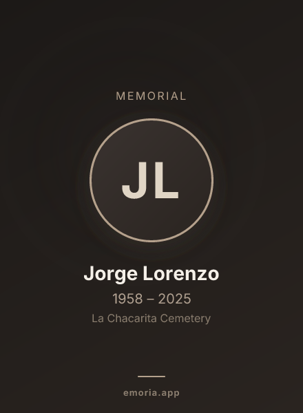 Memorial portrait of Jorge Lorenzo
