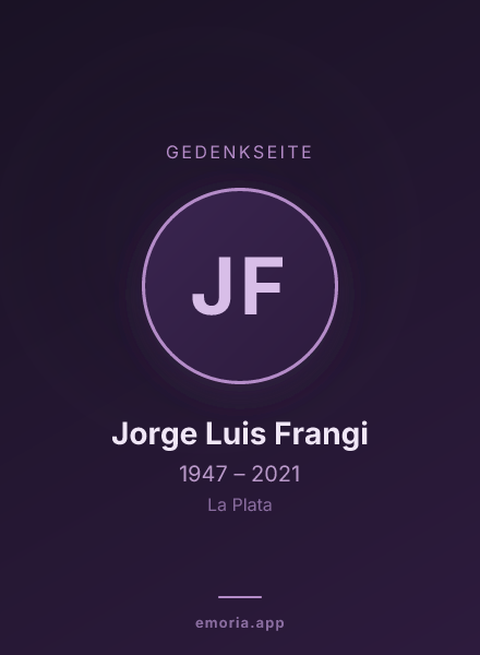 Gedenkportrait von Jorge Luis Frangi