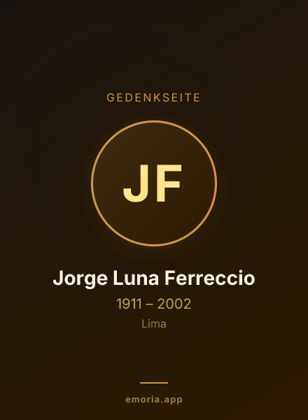 Gedenkportrait von Jorge Luna Ferreccio
