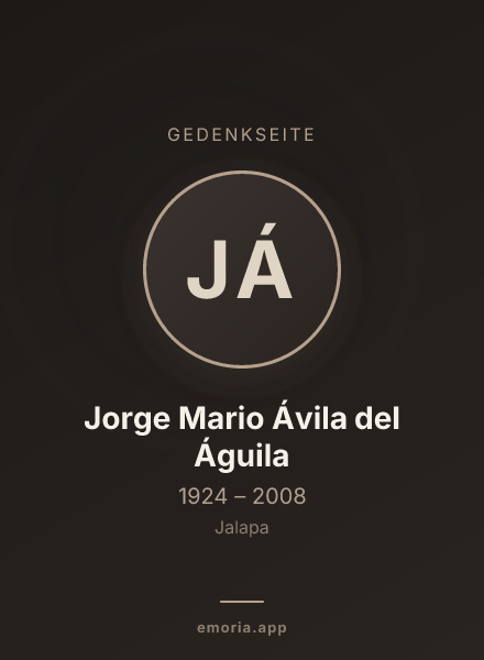 Gedenkportrait von Jorge Mario Ávila del Águila