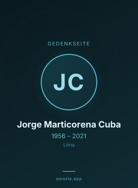 Gedenkportrait von Jorge Marticorena Cuba