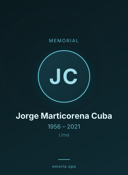Memorial portrait of Jorge Marticorena Cuba