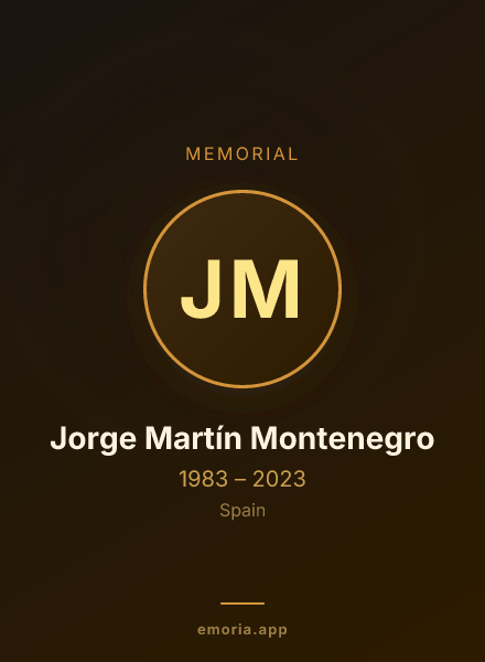 Memorial portrait of Jorge Martín Montenegro