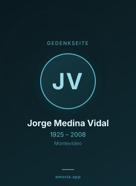 Gedenkportrait von Jorge Medina Vidal